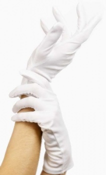 Gloves - White - Polyester