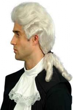 Court Gents Wig (White)