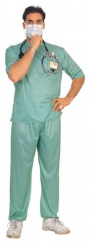 Emergency Room Male Surgeon Fancy Dress Costume