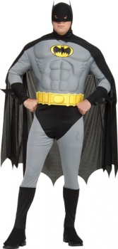 XXL - Batman Deluxe Muscle Chest Fancy Dress Costume
