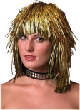 Cyber Tinsel Wigs - Gold
