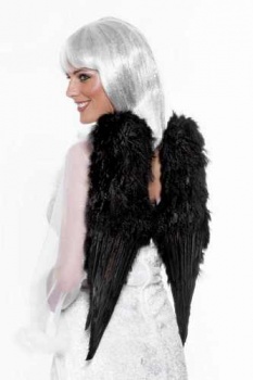 Feather Angel Wings 50x60cm (Black)