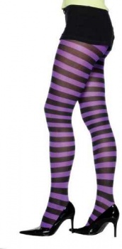 Tights - Black and Purple 