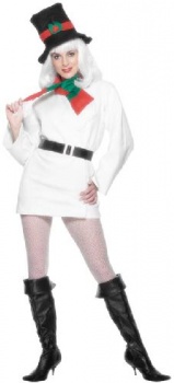 Ladies Snowman Fancy Dress Costume