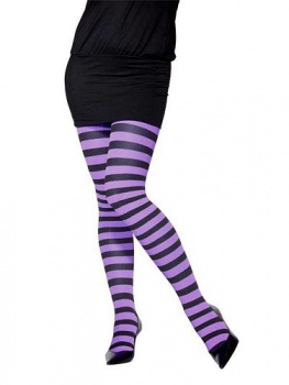 Tights - Purple and Black - XL