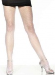 Tights - Fishnet - White 