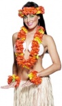 Hawaiian Garland Set  - Red
