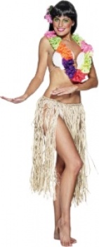 Real Grass Hula Skirt Tiewaist 71cm / 28in