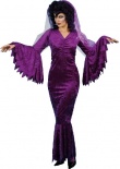 Vamp Costume Purple Deluxe Fancy Dress Costume