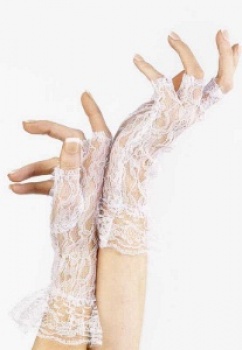 Gloves - White - Fingerless