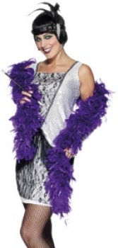 Deluxe Purple and Silver Tinsel