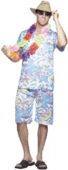 Hawaiian Shirt + Shorts - Blue