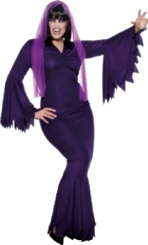 Vamp - Purple Halloween Fancy Dress Costume (XL)