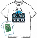 T-Shirt - Stag Night - White