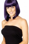 Party Wig - Black / Purple Mix