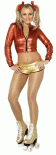 Roller Girl - Fever Fancy Dress Costume