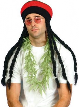 Rasta Hat with Dreadlocks
