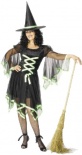 Winsome Witch Costume - Black / Green
