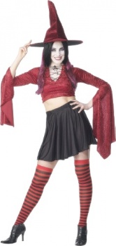 Sexy Witch Costume - Red