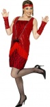 Flapper Costume -  (Black / Red)