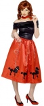 Grease - Poodle Dress - Red Fancy Dress Costume