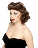 Pin Up Girl Wig - Brown