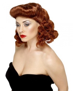 Pin Up Girl Wig - Auburn