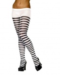 Tights - Striped  - Black / White