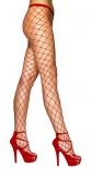 Tights - Diamond Net - Red