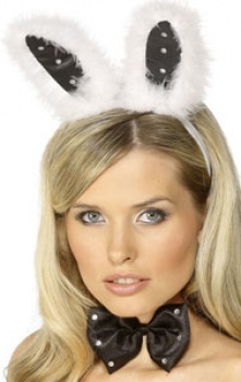 Bunny Ear Set - Black /  White