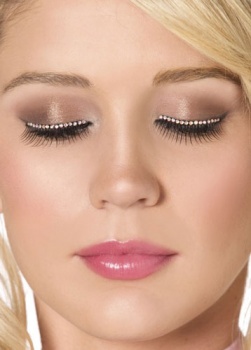 Bijou Boutique Fancy Dress Costumes - Eyelashes - Red Crystals