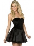 Bijou Boutique Fancy Dress Costumes - Mini Dress with Detachable Straps - Black