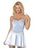 Bijou Boutique Fancy Dress Costumes - Mini Dress with Detachable Straps - Blue