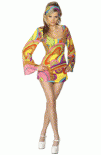 60's Flower Power - Fever Fancy Dress Costume