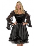 Bijou Boutique Fancy Dress Costumes - Sleeved Dress - Black