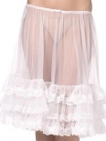 Bijou Boutique Fancy Dress Costumes - Petticoat - Knee Length - White