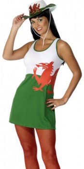 Welsh Flag Fancy Dress Costume