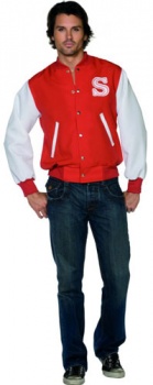 Varsity Jacket - Fever Male Fancy Dress Costume