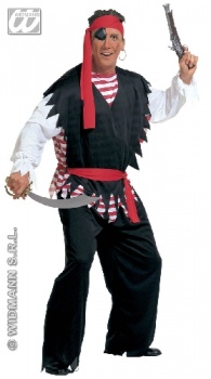 XL - Sea Robber / Pirate Man Fancy Dress Costume