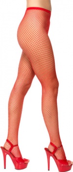 Lattice Net Tights - Red