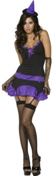 Bewitching Purple Witch  - Fever Fancy Dress Costume