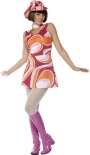 60's Pink Fancy Dress Costume