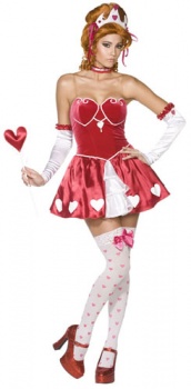 Queen of Hearts (Fever - Rebel Toons) Fancy Dress Costume