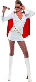 Elvis Viva Las Vegas (White) - Fever Fancy Dress Costume