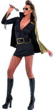 Elvis Viva Las Vegas (Black) - Fever Fancy Dress Costume