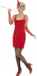 Fiery Flapper Fancy Dress Costume