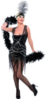 Glamourous Flapper Fancy Dress Costume