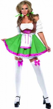 Flirty Frauline Dress - Fever Fancy Dress Costume