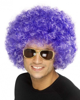 Funky Afro Wig - Purple