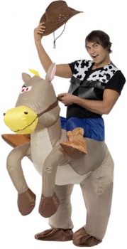 Inflatable Ride Em Cowboy Fancy Dress Costume